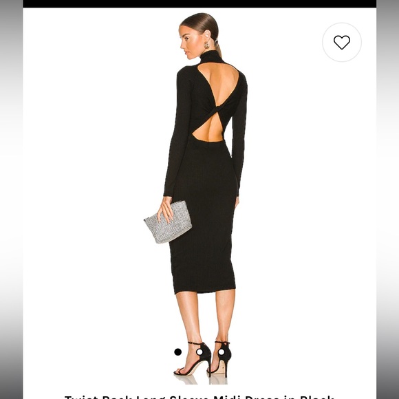 Enza Costa Twist Back long Sleeve Rib Dress - Picture 9 of 9